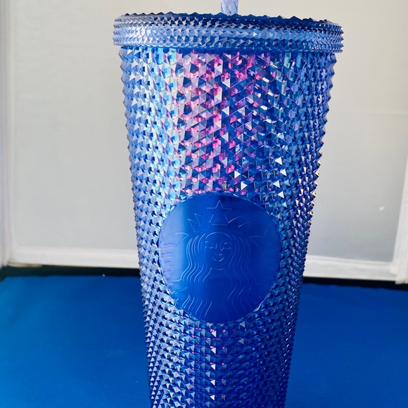 Authentic Disney 50th Anniversary Starbucks Tumbler - Geometric - Blue NWT - Picture 2 of 2